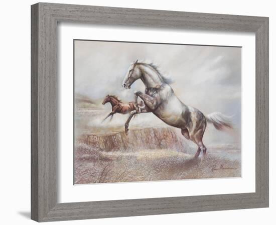 Wild Horses II-Ruane Manning-Framed Art Print