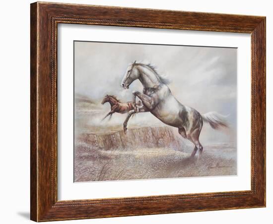 Wild Horses II-Ruane Manning-Framed Art Print