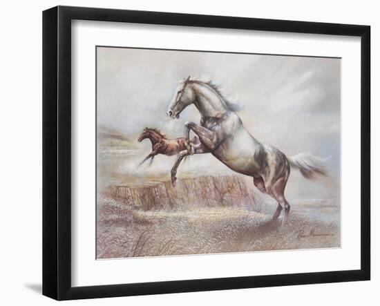 Wild Horses II-Ruane Manning-Framed Art Print