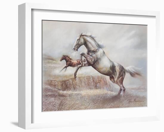 Wild Horses II-Ruane Manning-Framed Art Print