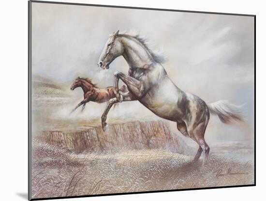 Wild Horses II-Ruane Manning-Mounted Art Print