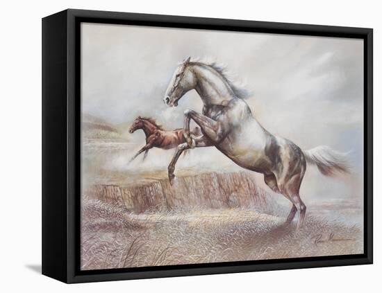 Wild Horses II-Ruane Manning-Framed Stretched Canvas