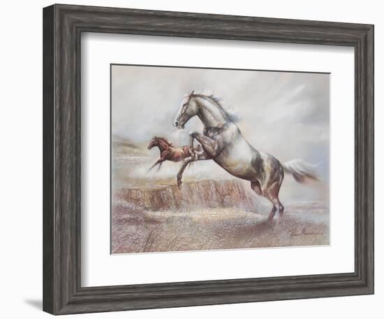 Wild Horses II-Ruane Manning-Framed Art Print