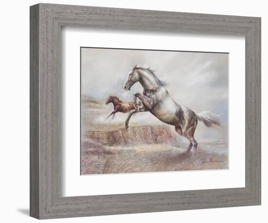 Wild Horses II-Ruane Manning-Framed Art Print