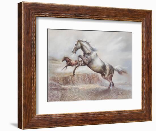 Wild Horses II-Ruane Manning-Framed Art Print