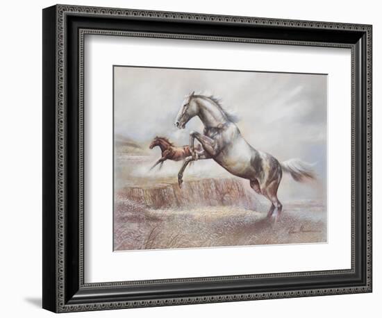 Wild Horses II-Ruane Manning-Framed Art Print