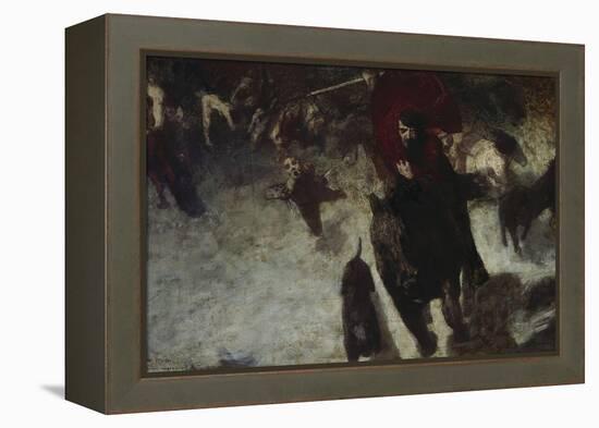 Wild Hunt, about 1889-Franz von Stuck-Framed Premier Image Canvas