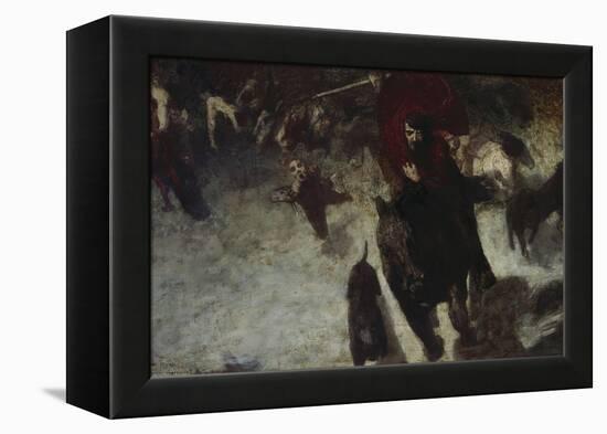 Wild Hunt, about 1889-Franz von Stuck-Framed Premier Image Canvas