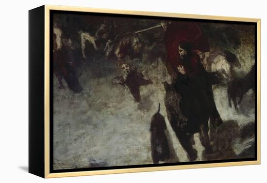 Wild Hunt, about 1889-Franz von Stuck-Framed Premier Image Canvas