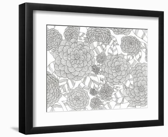 Wild Hydrangeas Less-Pam Varacek-Framed Premium Giclee Print