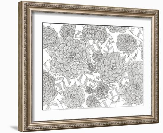 Wild Hydrangeas Less-Pam Varacek-Framed Art Print