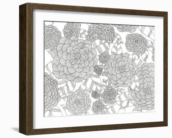 Wild Hydrangeas Less-Pam Varacek-Framed Art Print