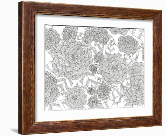 Wild Hydrangeas Less-Pam Varacek-Framed Art Print