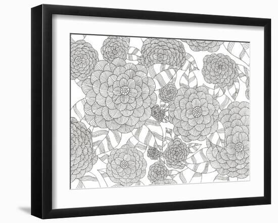 Wild Hydrangeas Less-Pam Varacek-Framed Art Print