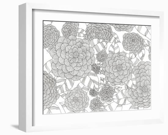 Wild Hydrangeas Less-Pam Varacek-Framed Art Print