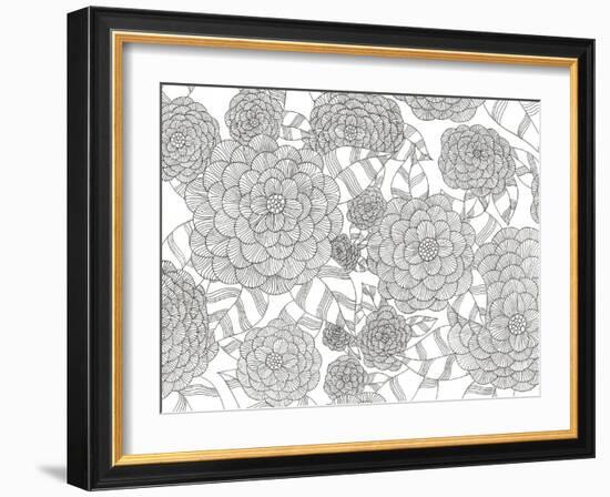 Wild Hydrangeas Less-Pam Varacek-Framed Art Print