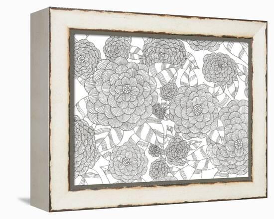 Wild Hydrangeas Less-Pam Varacek-Framed Stretched Canvas