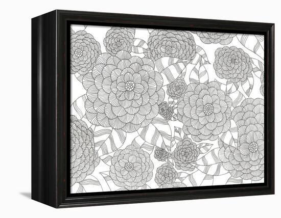 Wild Hydrangeas Less-Pam Varacek-Framed Stretched Canvas