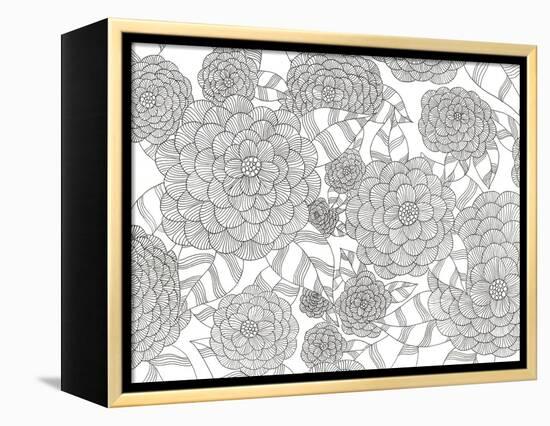Wild Hydrangeas Less-Pam Varacek-Framed Stretched Canvas