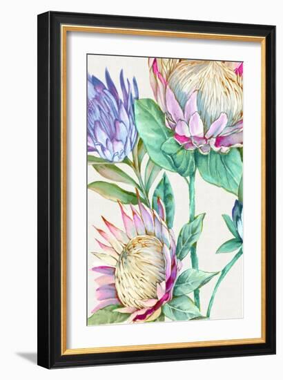 Wild King Protea-Alex Black-Framed Art Print