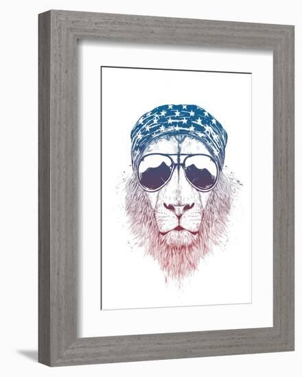 Wild Lion-Balazs Solti-Framed Art Print