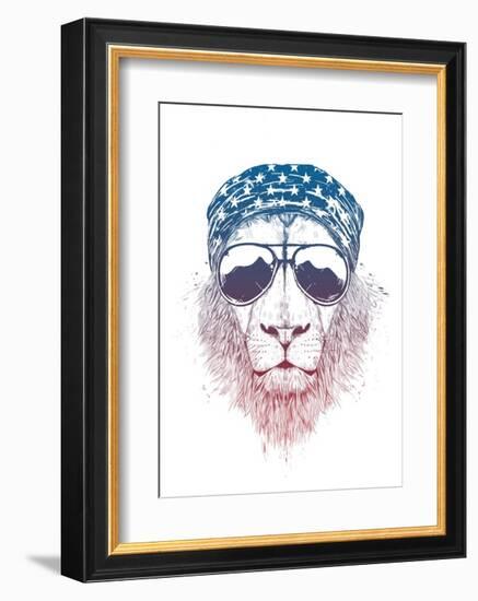 Wild Lion-Balazs Solti-Framed Art Print