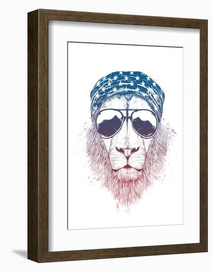 Wild Lion-Balazs Solti-Framed Art Print