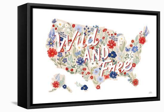 Wild Meadow USA-Laura Marshall-Framed Stretched Canvas