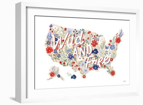 Wild Meadow USA-Laura Marshall-Framed Art Print