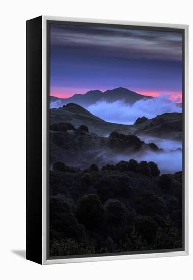 Wild Morning Fog at Sunrise East Bay Hills Mount Diablo Oakland-Vincent James-Framed Premier Image Canvas