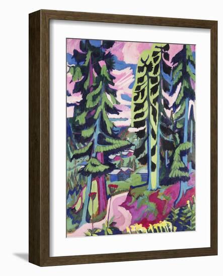 Wild Mountain (Mountain Forest; Summer Forest); Wildboden (Bergwald; Sommerlicher Waldweg),…-Ernst Ludwig Kirchner-Framed Giclee Print