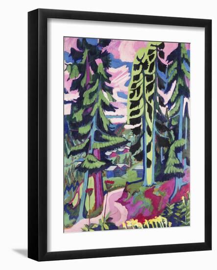 Wild Mountain (Mountain Forest; Summer Forest); Wildboden (Bergwald; Sommerlicher Waldweg),…-Ernst Ludwig Kirchner-Framed Giclee Print