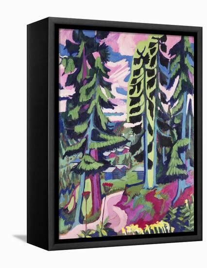 Wild Mountain (Mountain Forest; Summer Forest); Wildboden (Bergwald; Sommerlicher Waldweg),…-Ernst Ludwig Kirchner-Framed Premier Image Canvas