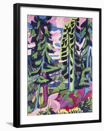 Wild Mountain (Mountain Forest; Summer Forest); Wildboden (Bergwald; Sommerlicher Waldweg),…-Ernst Ludwig Kirchner-Framed Giclee Print