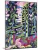 Wild Mountain (Mountain Forest; Summer Forest)-Ernst Ludwig Kirchner-Mounted Giclee Print