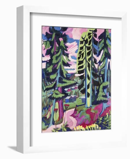 Wild Mountain (Mountain Forest; Summer Forest)-Ernst Ludwig Kirchner-Framed Giclee Print