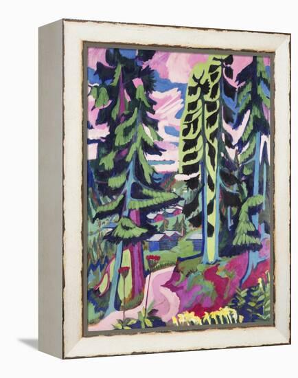 Wild Mountain (Mountain Forest; Summer Forest)-Ernst Ludwig Kirchner-Framed Premier Image Canvas