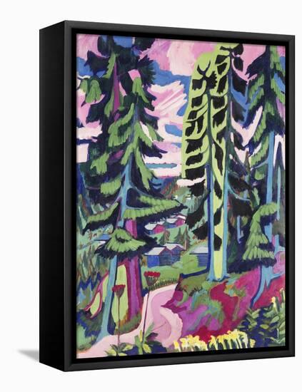 Wild Mountain (Mountain Forest; Summer Forest)-Ernst Ludwig Kirchner-Framed Premier Image Canvas