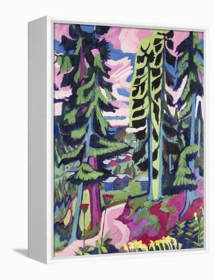 Wild Mountain (Mountain Forest; Summer Forest)-Ernst Ludwig Kirchner-Framed Premier Image Canvas