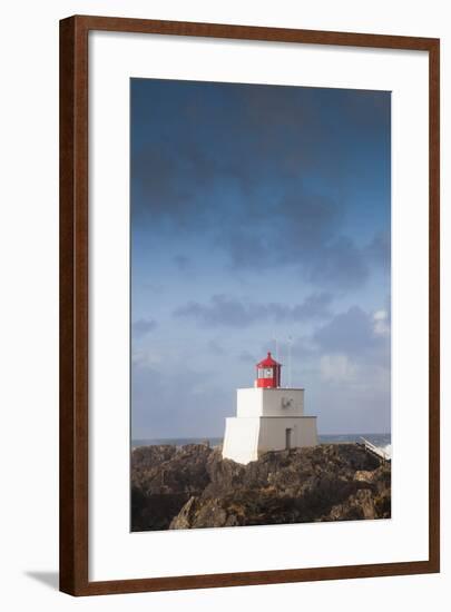 Wild Pacific Trail, Amphitrite Lighthouse, Vancouver Island, British Columbia, Canada-Walter Bibikow-Framed Photographic Print