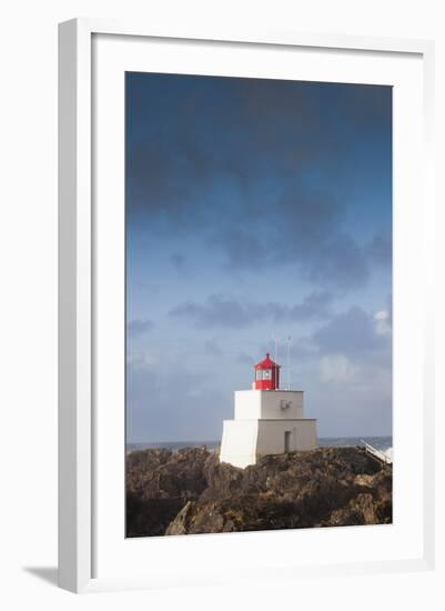 Wild Pacific Trail, Amphitrite Lighthouse, Vancouver Island, British Columbia, Canada-Walter Bibikow-Framed Photographic Print