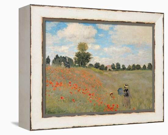 Wild Poppies, Near Argenteuil (Les Coquelicots: Environs D'Argenteuil), 1873-Claude Monet-Framed Premier Image Canvas