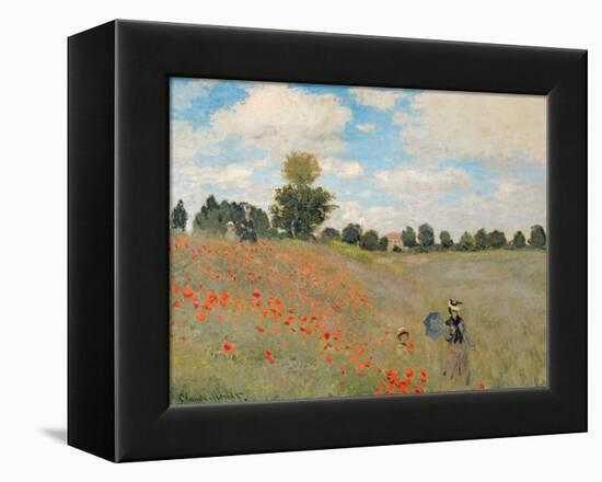 Wild Poppies, Near Argenteuil (Les Coquelicots: Environs D'Argenteuil), 1873-Claude Monet-Framed Premier Image Canvas