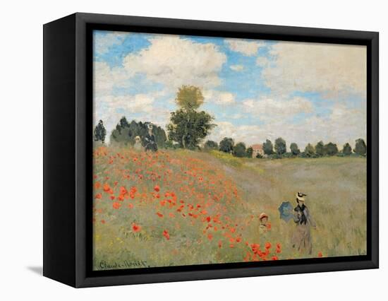 Wild Poppies, Near Argenteuil (Les Coquelicots: Environs D'Argenteuil), 1873-Claude Monet-Framed Premier Image Canvas