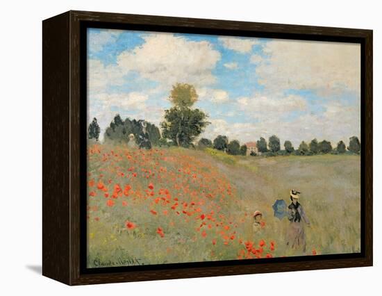 Wild Poppies, Near Argenteuil (Les Coquelicots: Environs D'Argenteuil), 1873-Claude Monet-Framed Premier Image Canvas