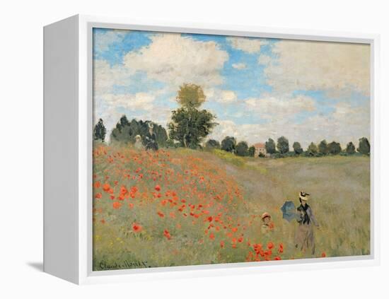 Wild Poppies, Near Argenteuil (Les Coquelicots: Environs D'Argenteuil), 1873-Claude Monet-Framed Premier Image Canvas