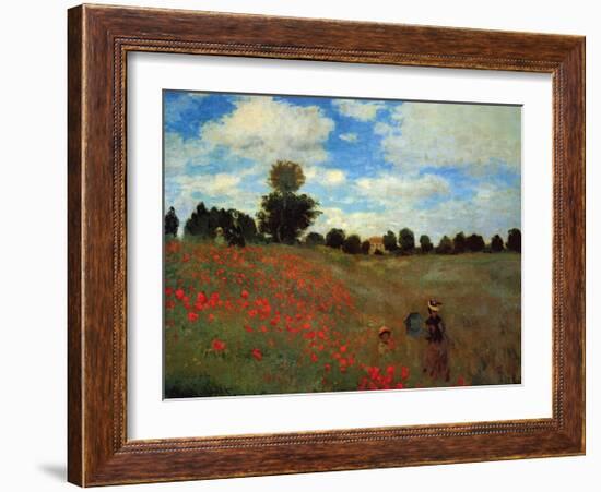 Wild Poppies-Claude Monet-Framed Giclee Print