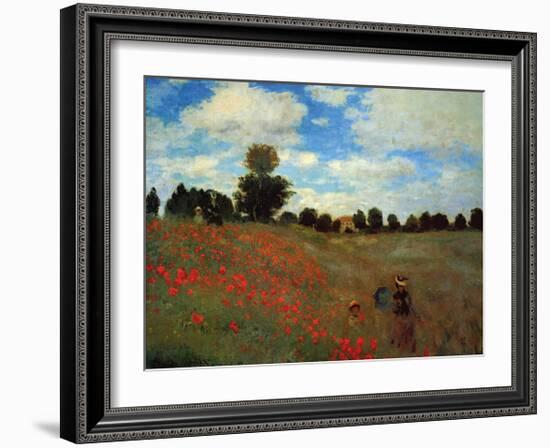 Wild Poppies-Claude Monet-Framed Giclee Print