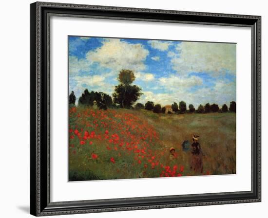 Wild Poppies-Claude Monet-Framed Giclee Print