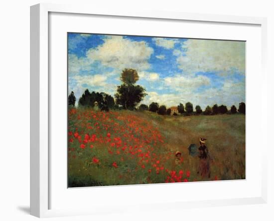 Wild Poppies-Claude Monet-Framed Giclee Print